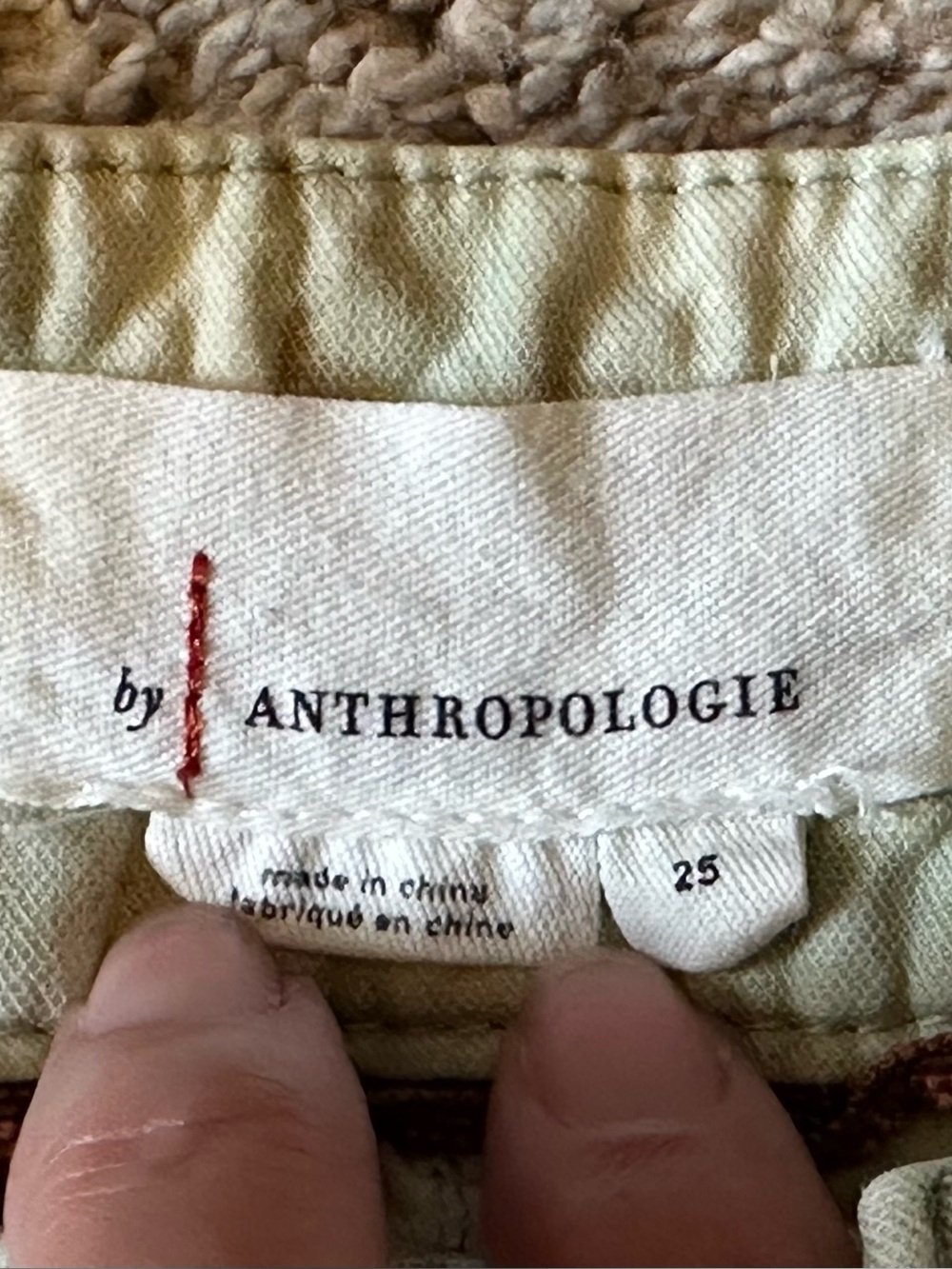 Anthropologie THE WANDERER Cargo Pants with Blue Tie-Dye Accents - Size 25 - Picture 3 of 11